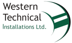 Western Technical Installations Logo Green SM Black