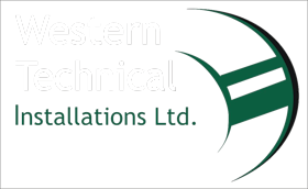 Western Technical Installations Logo Green SM White